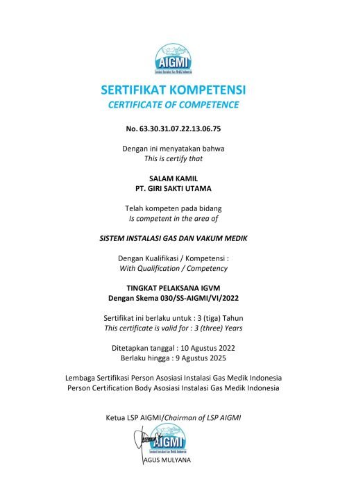 Sertifikat Kompetensi