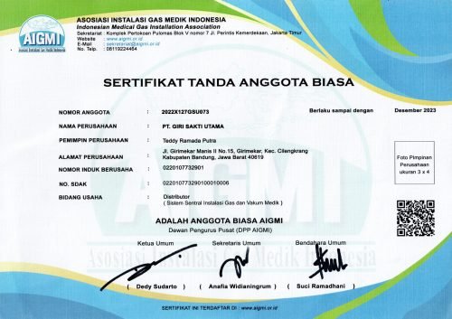 Sertifikat Tanda Anggota Biasa