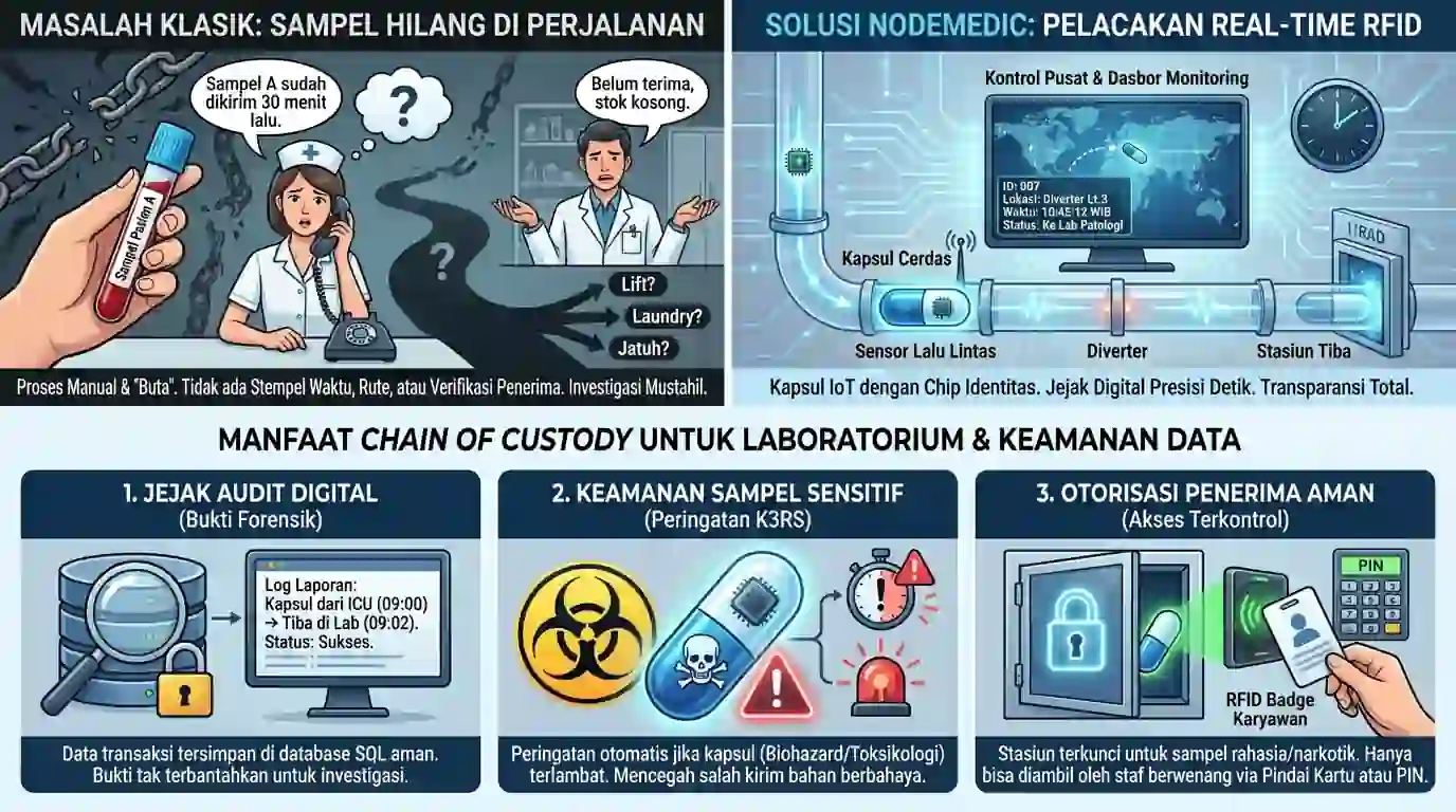 visualisasi tentang fitur rfd pneumatic tube