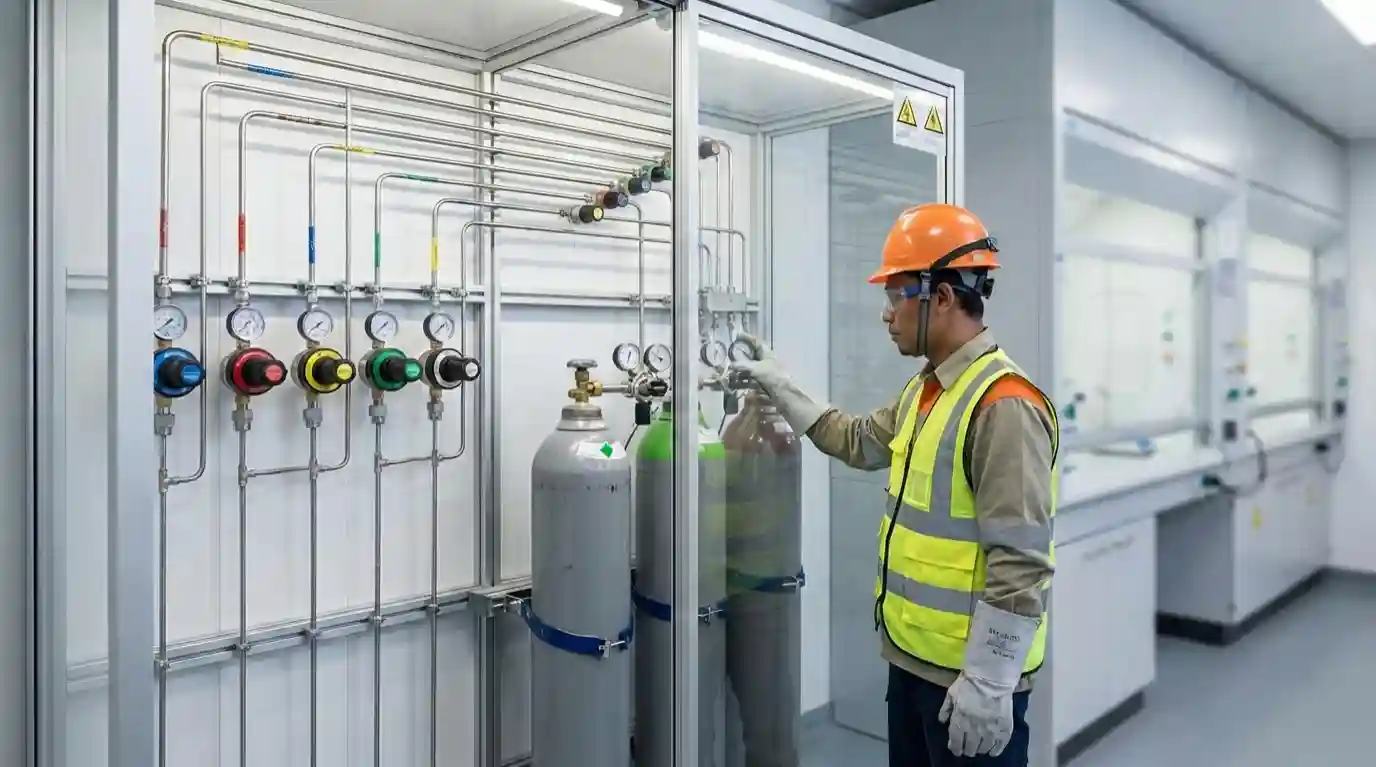 keamanan instalasi gas laboratorium