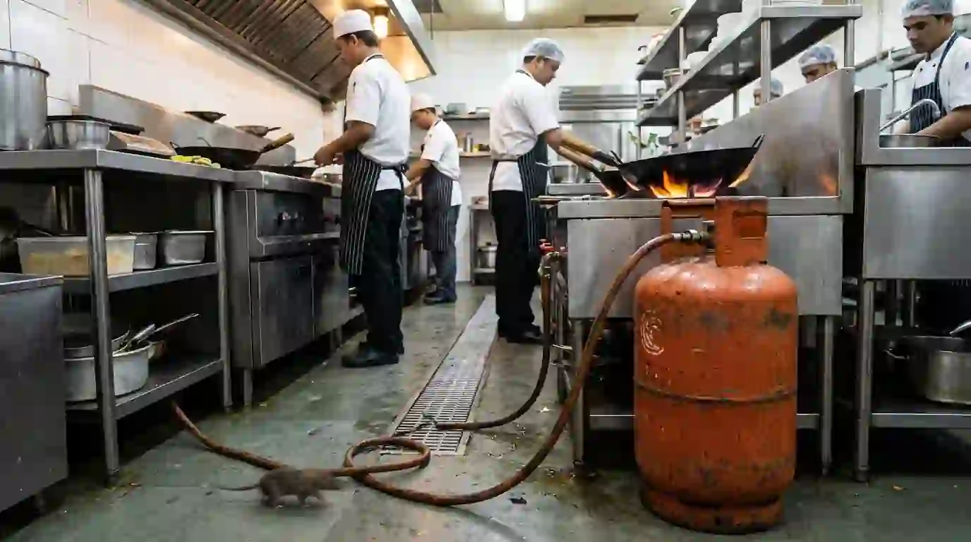 risiko selang LPG menggunakan selang karet
