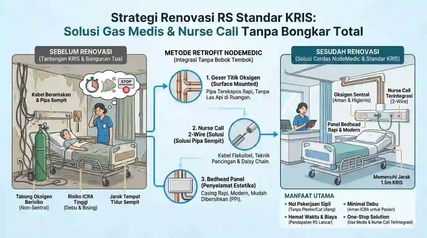 visualisasi strategi renovasi rumah sakit dengan standar kris