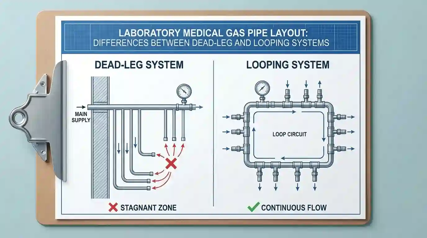 desain perbandingan dead-leg dan looping sistem