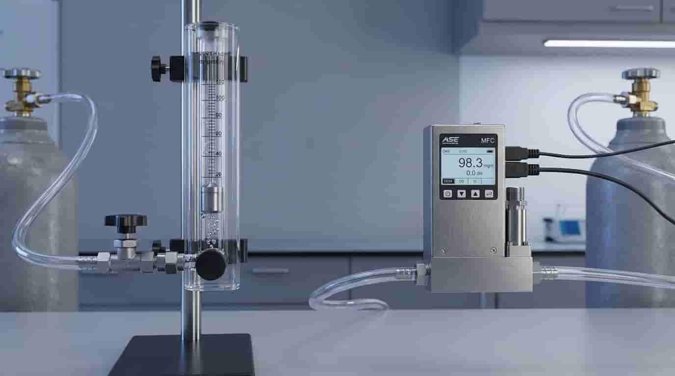 perbedaan flowmeter rotameter dan MCF