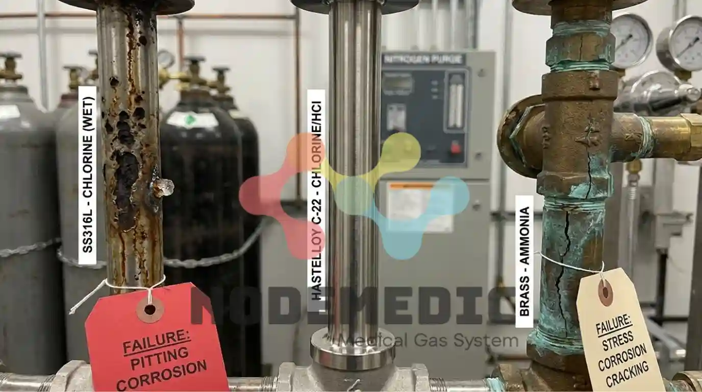 penanganan gas lab korosif