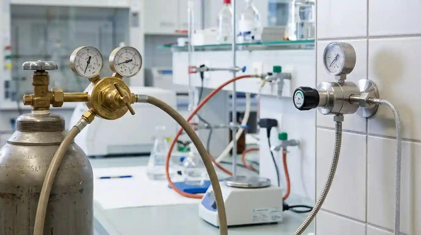 perbandingan regulator gas lab
