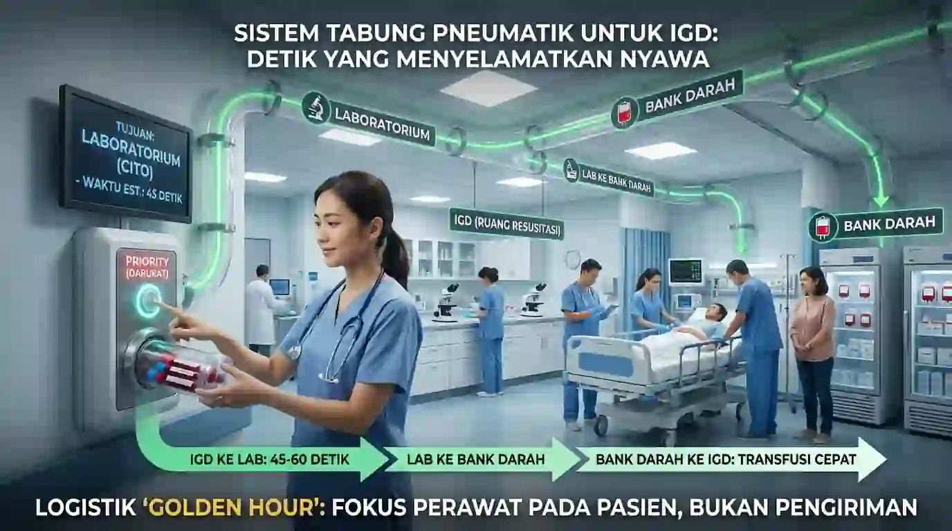 visualisasi pnuematic sistem untuk igd