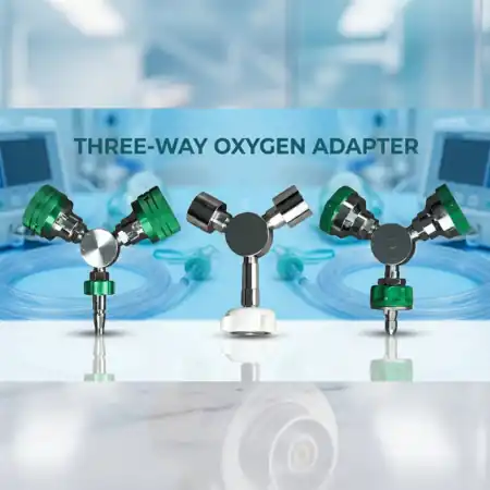 Three way adapter oksigen medis cabang tiga Nodemedic varian JIS Ohmeda CIG