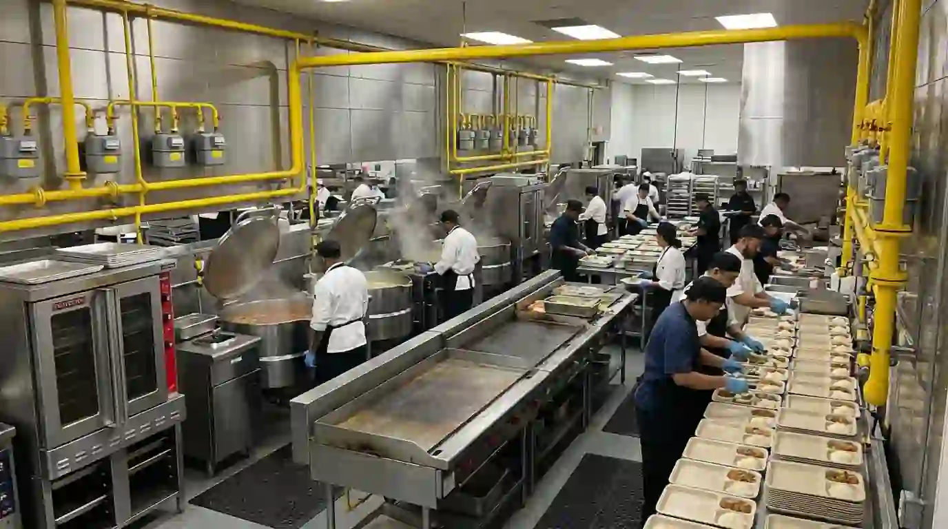 masak 3000 porsi mbg dengan sentral LPG