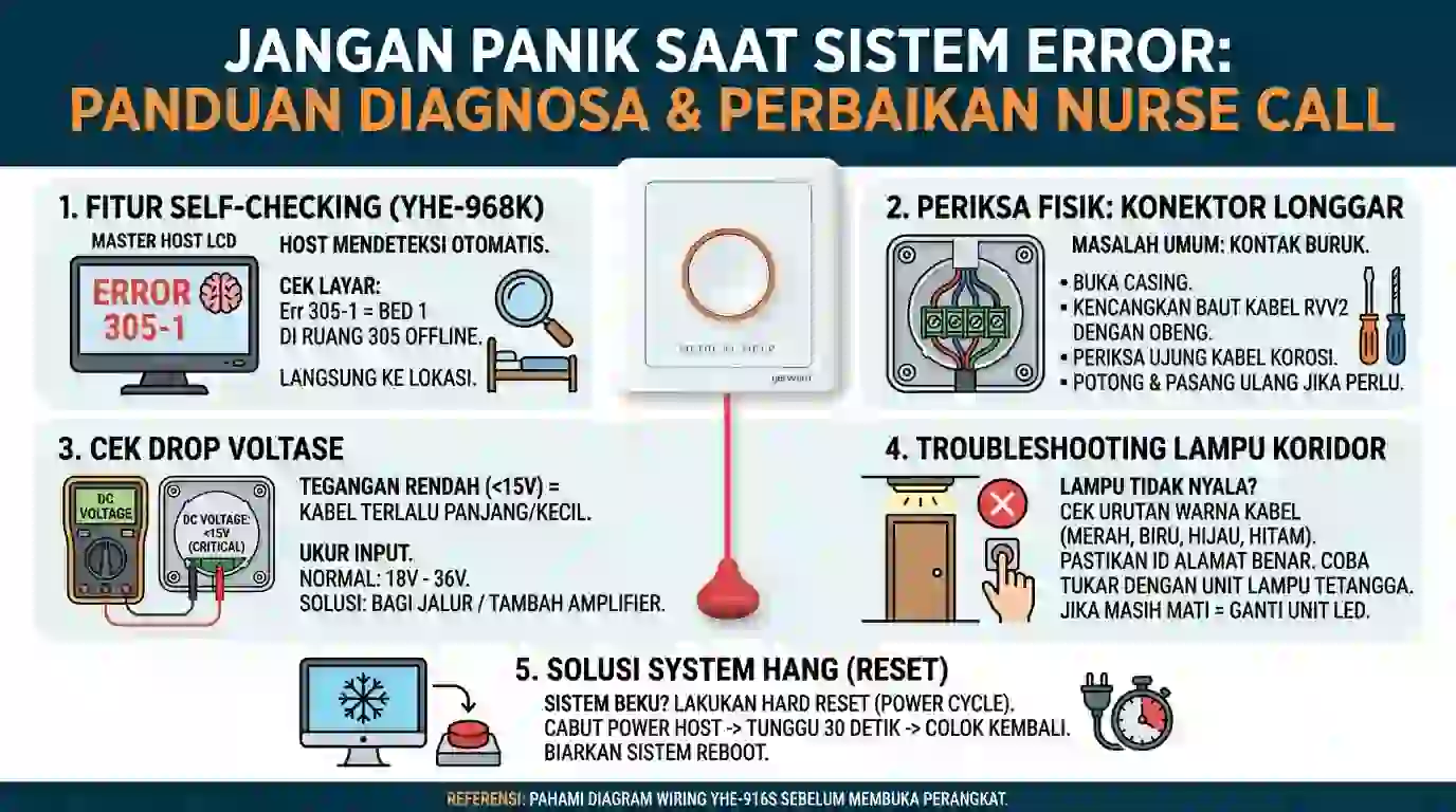 visualisasi Troubleshooting nurse call